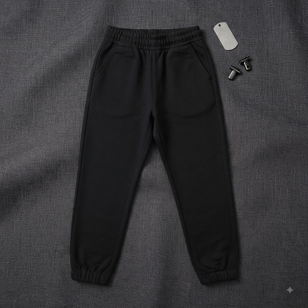 SweatPant P- Black cotton - ALG