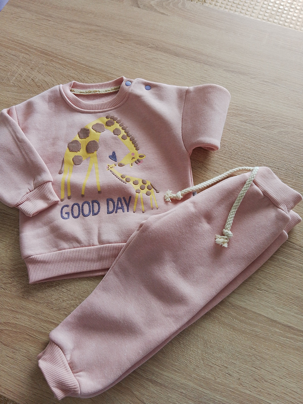Good day Saumon- FLEECE SET