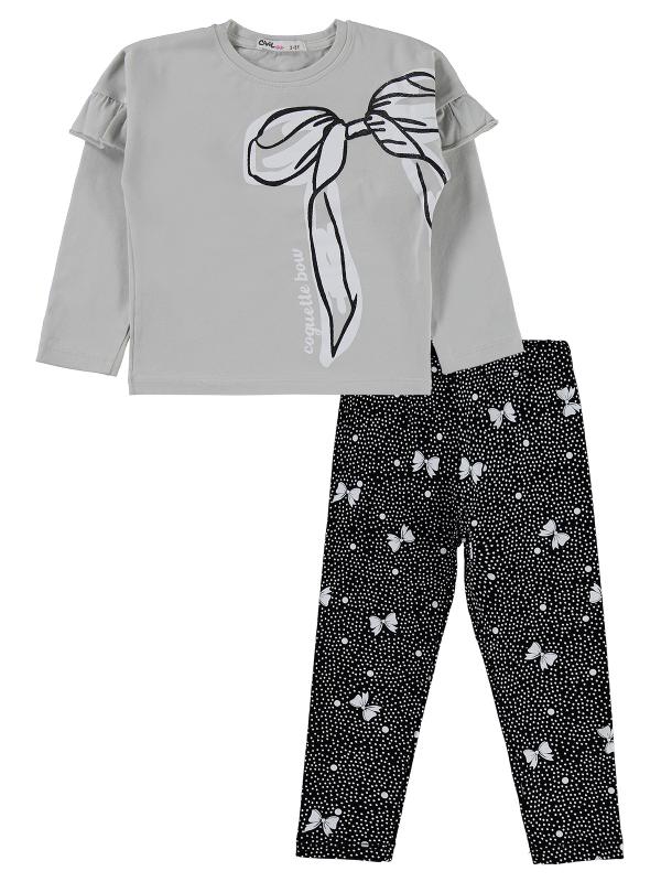 Grey papillon set cotton