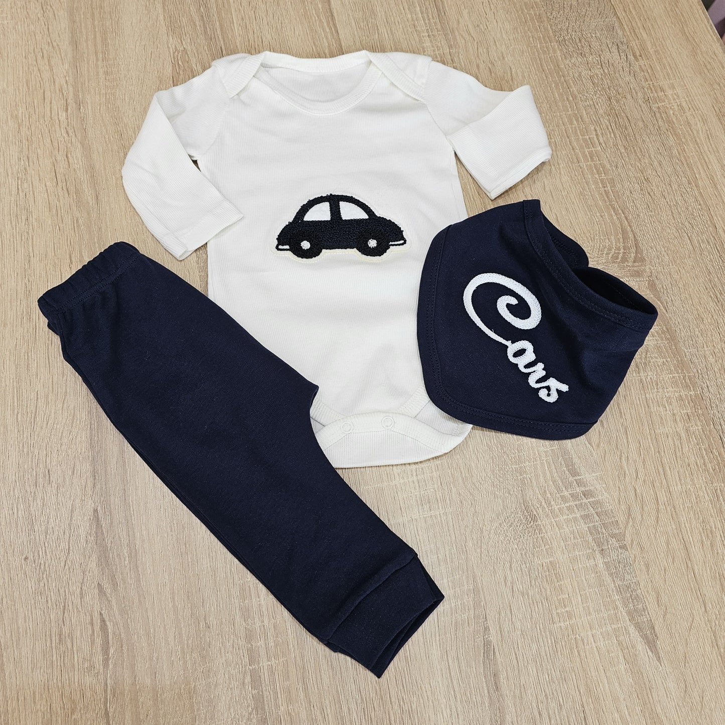 Cars navy- 3 pieces set