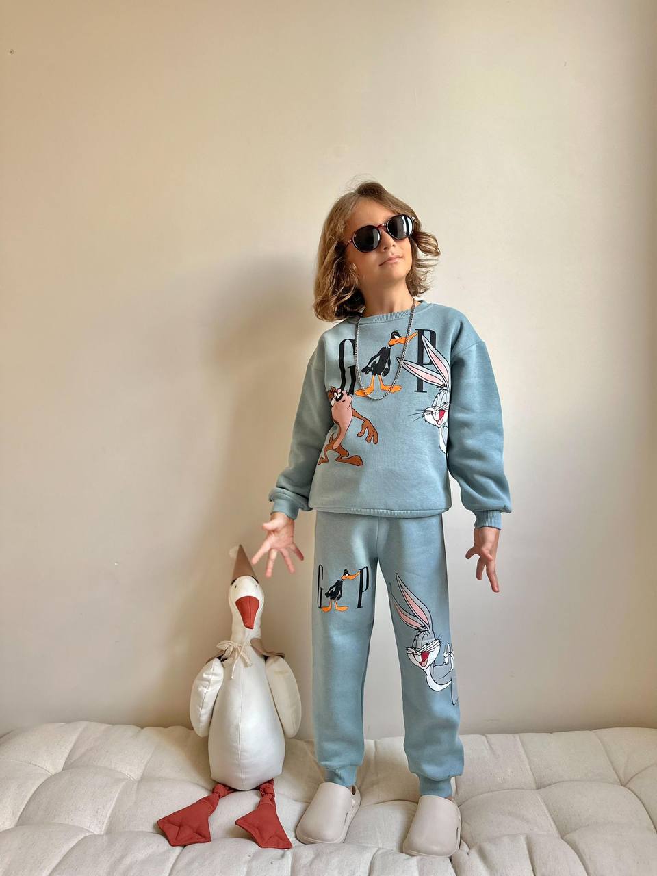 Donald gap blue - fleece set