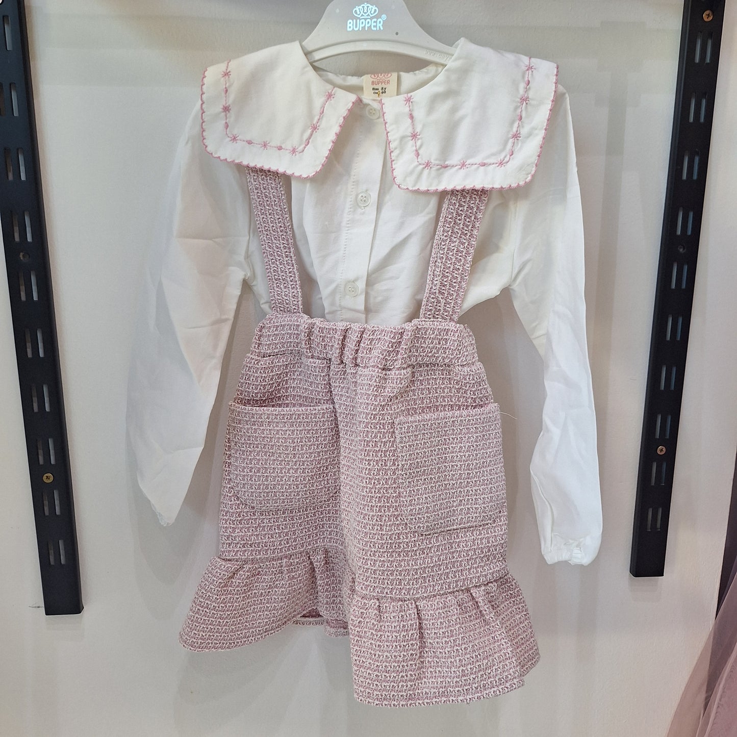 Classic set 2 pieces white&pink