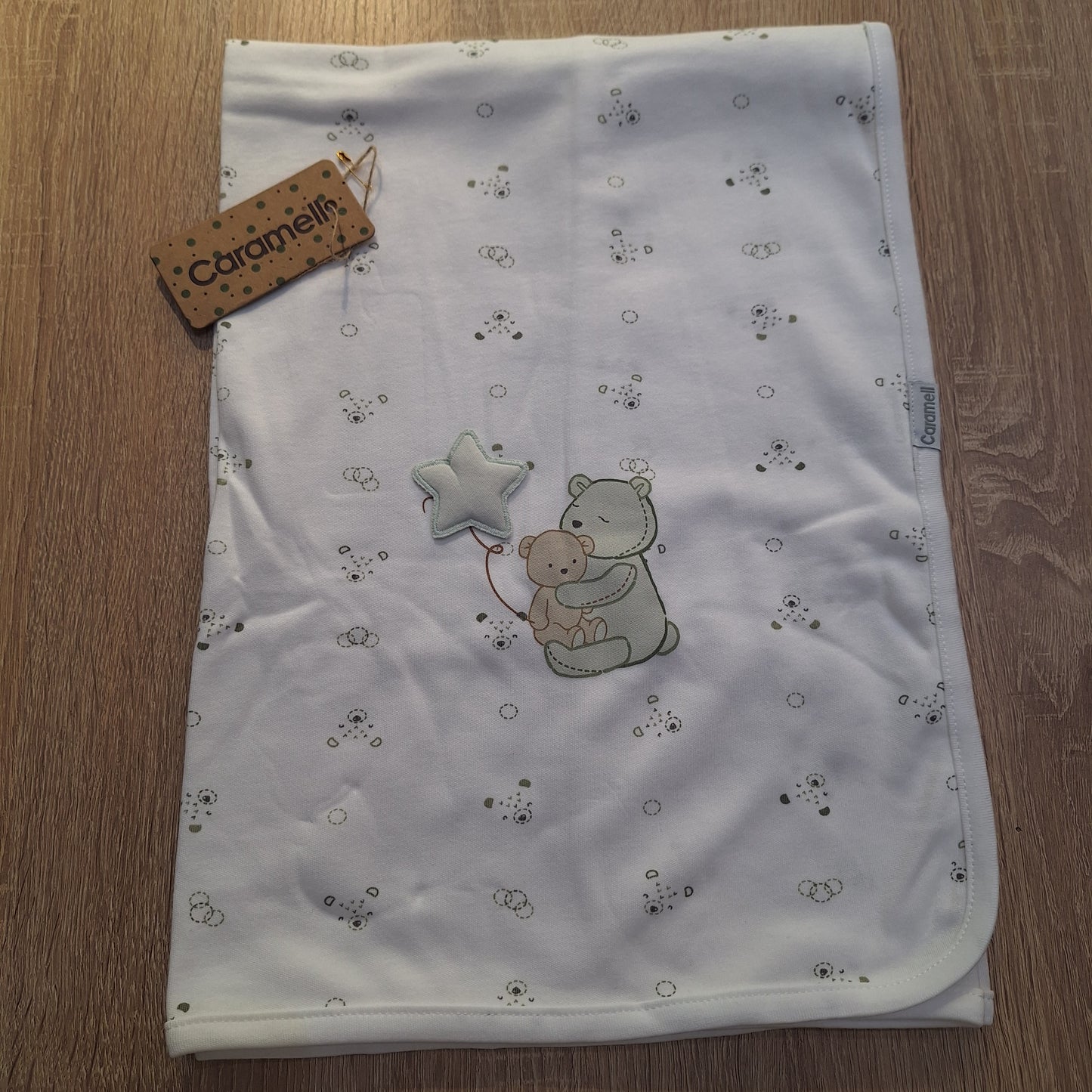 Blanket cotton bear&star caramell