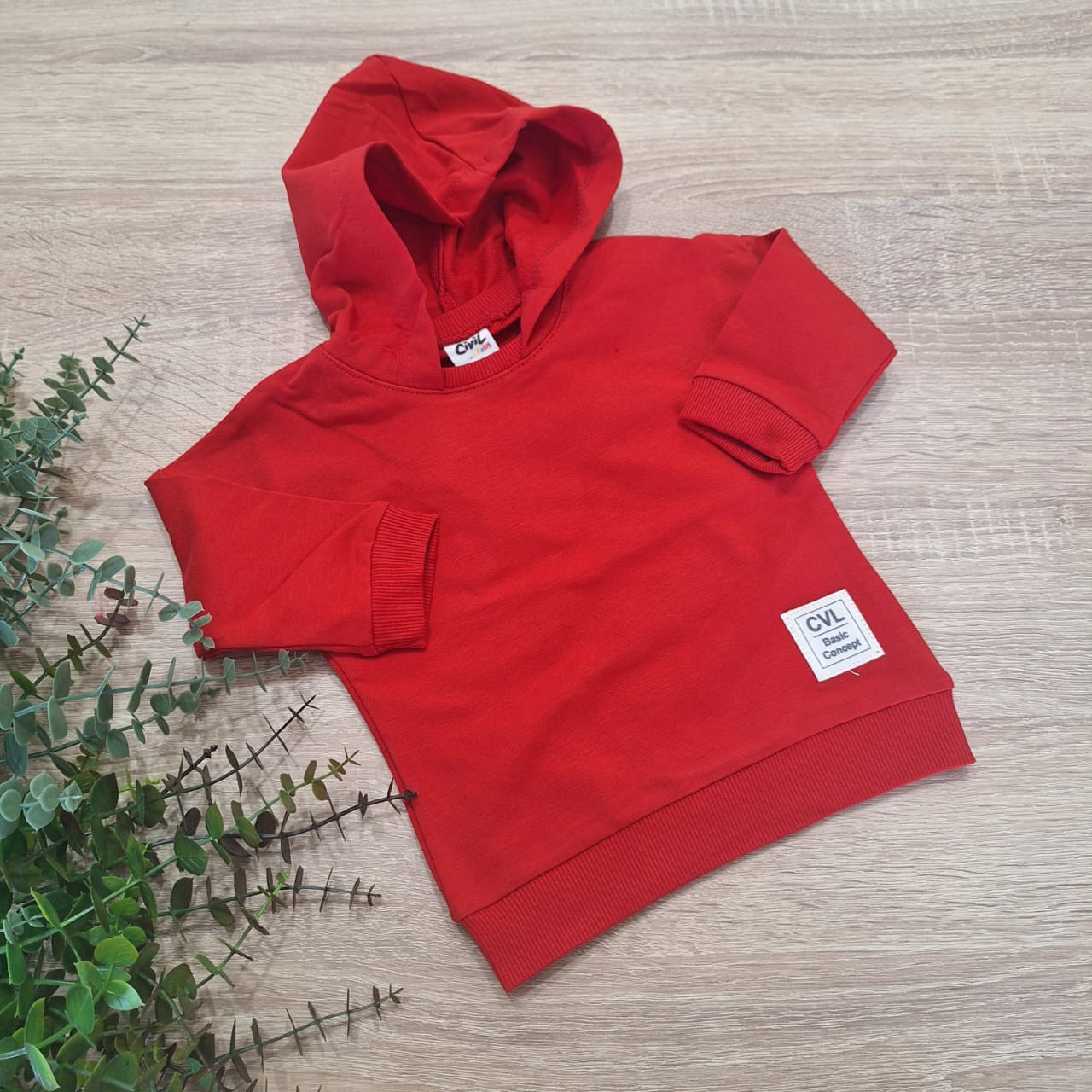 Hoodie red / Cotton