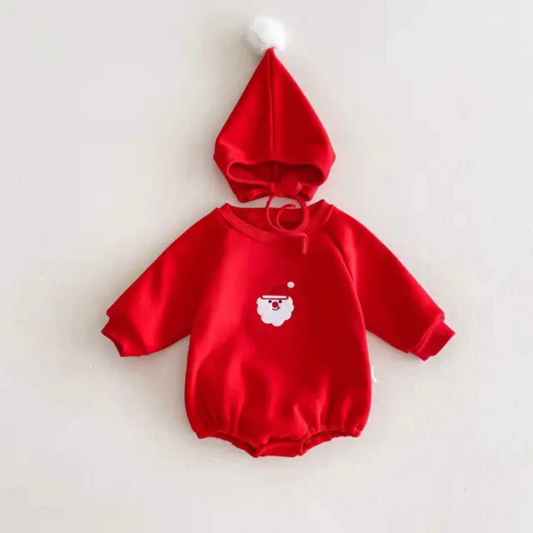 Christmas santa romper - fleece