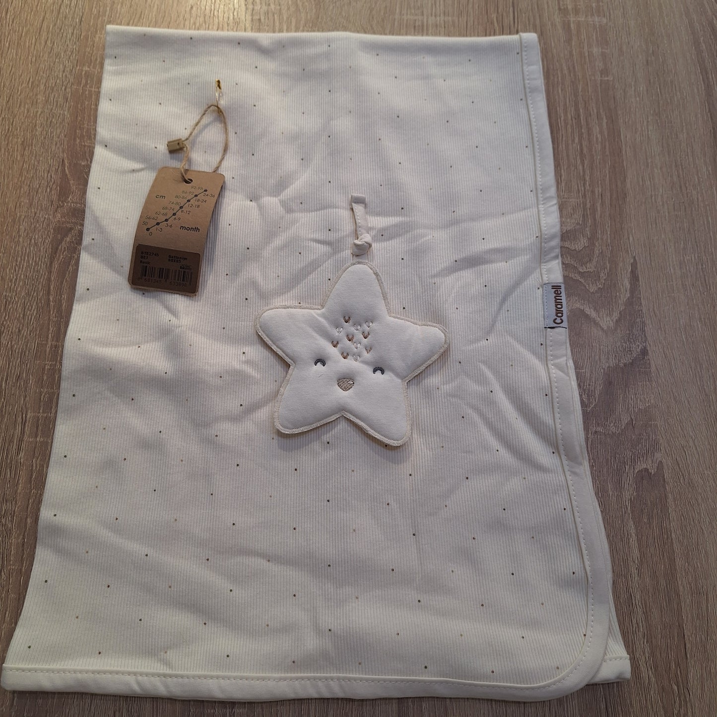 Blanket cotton big star caramell