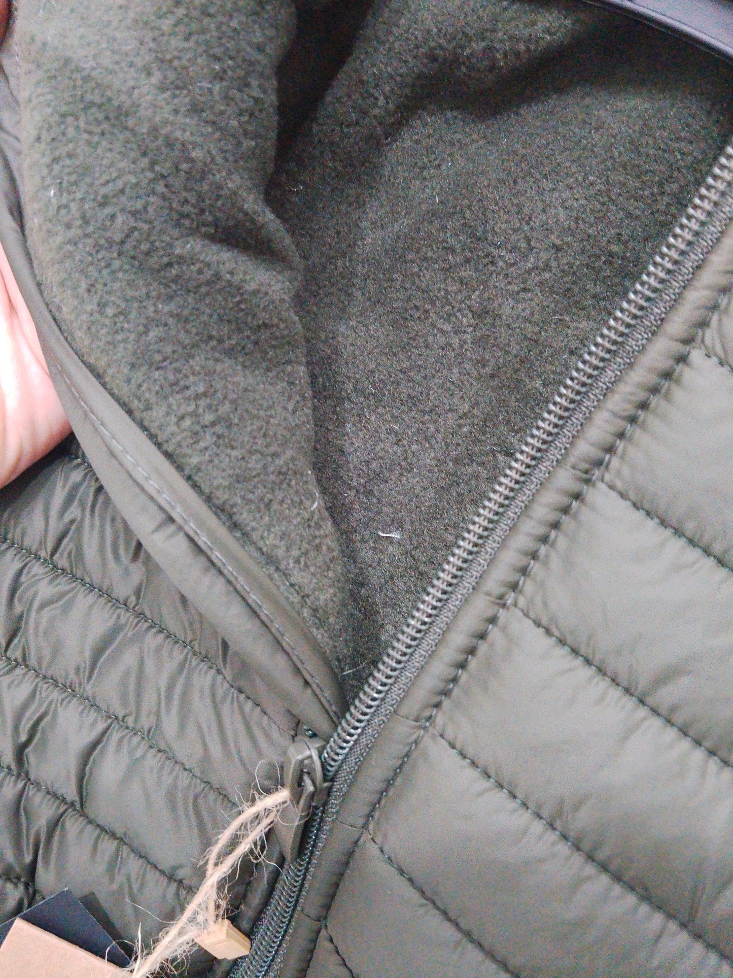 Anorak olive - fleece inside