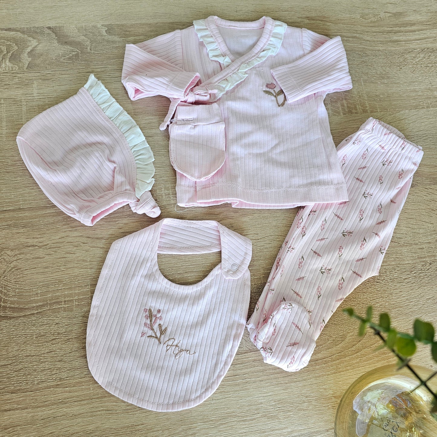 Flower Pink - 5 pieces hospital Set