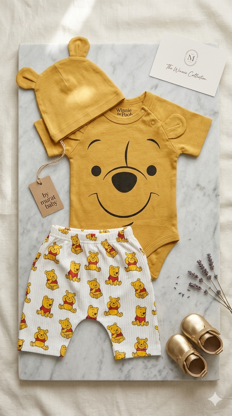 Honey bear set cotton