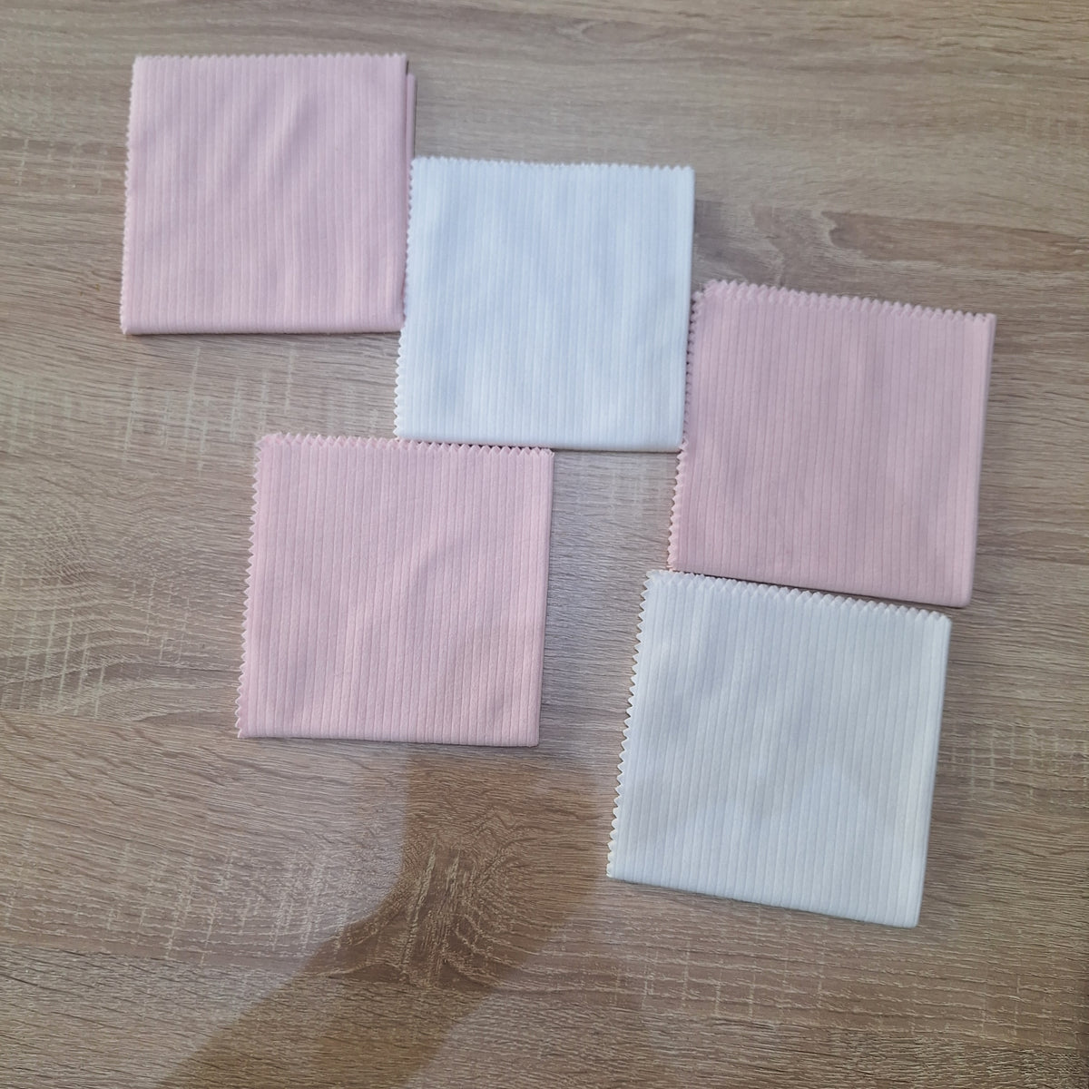 handkerchief pack of 10 cotton pink striped