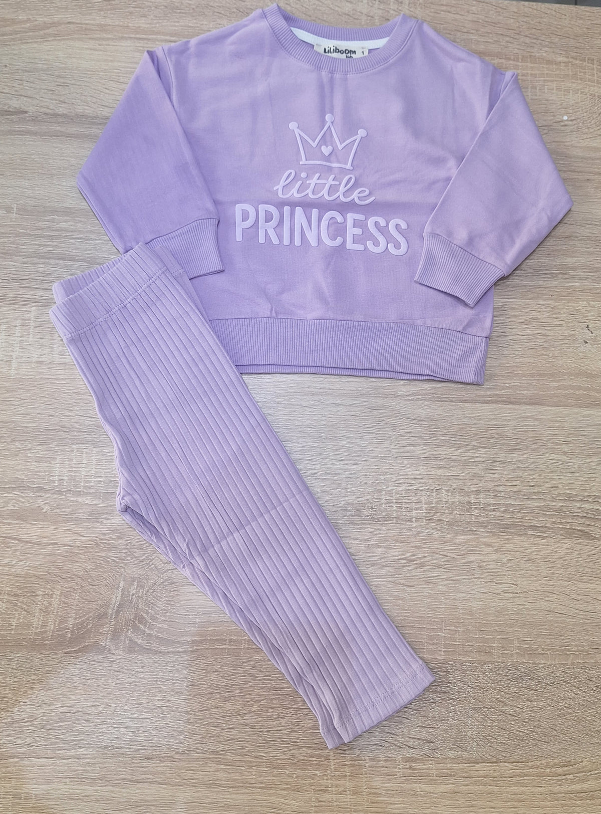 Cotton set llittle princess purple _liliboom