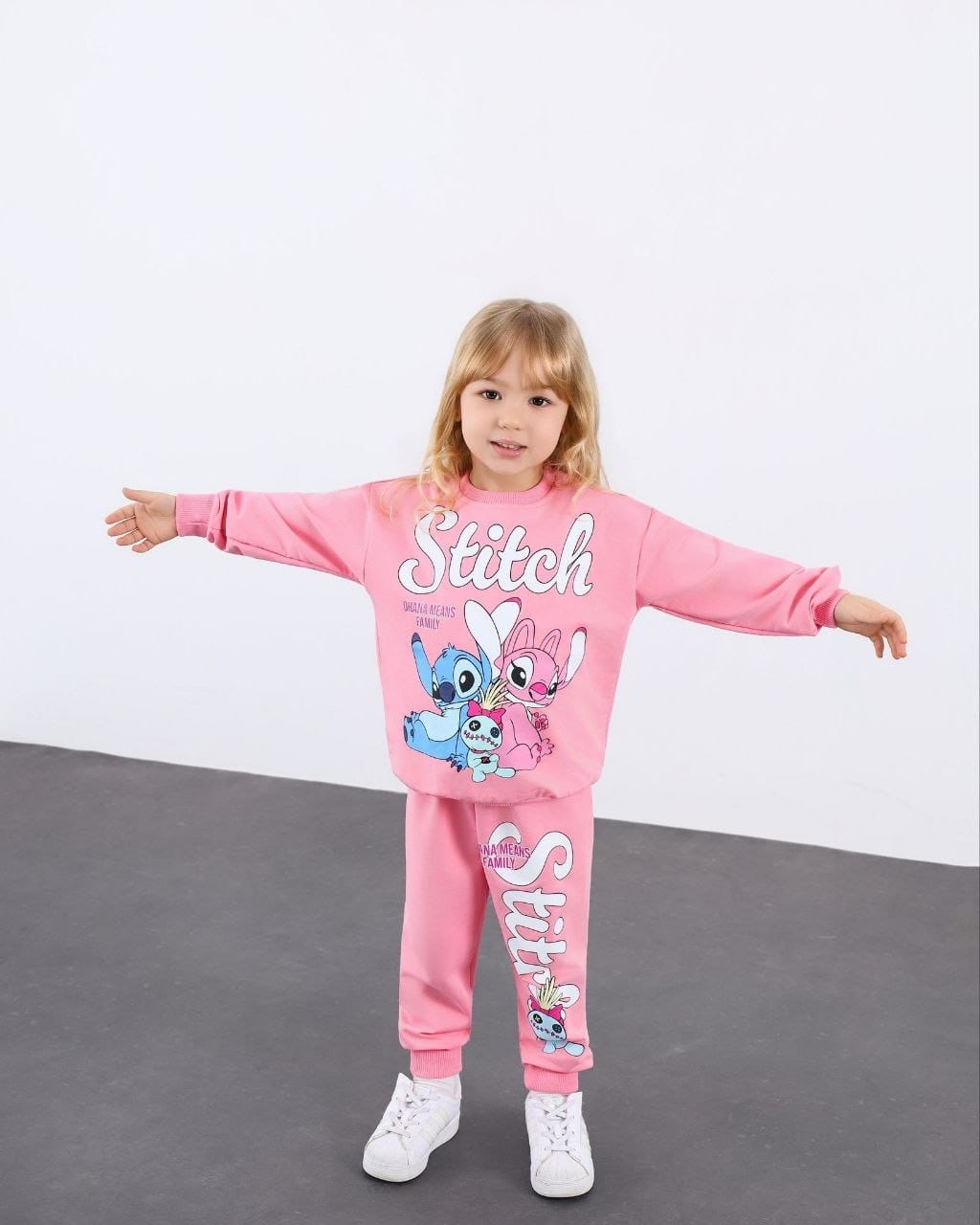 Set cotton stitch pink