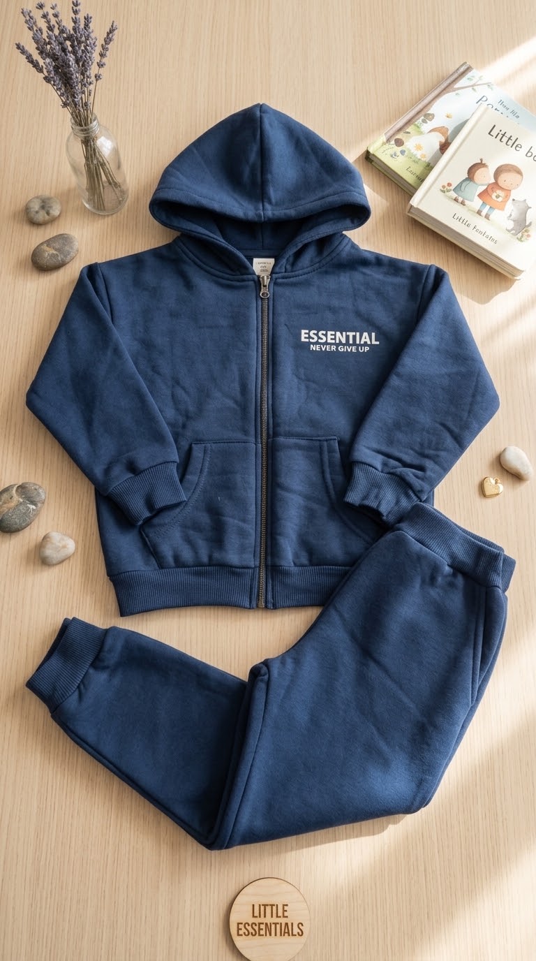 Never give up_FLEECE SET
