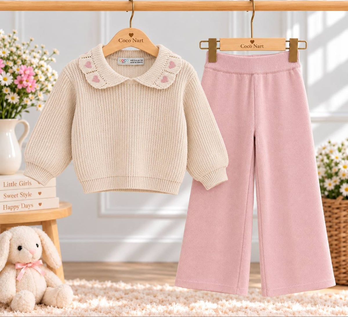 Pink heart-Triko Set