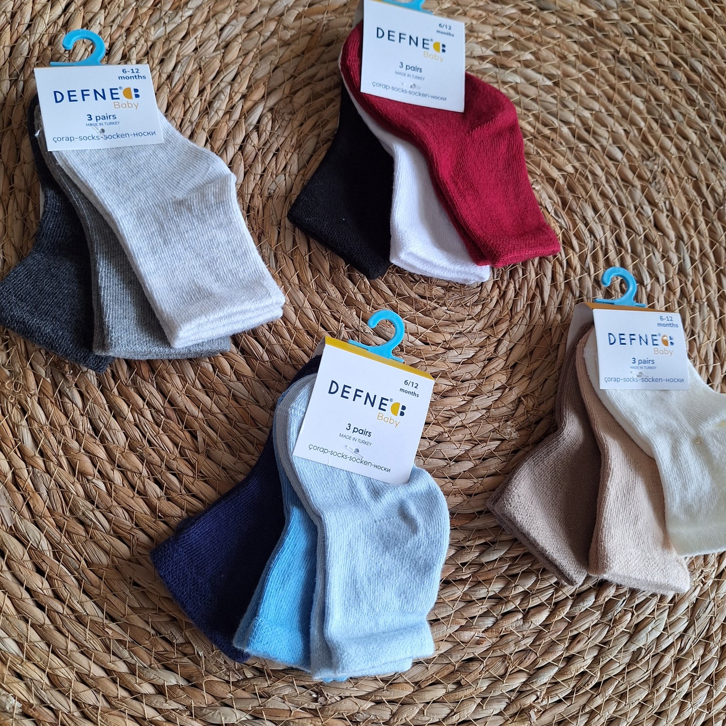 multicolor socks - 3 pairs