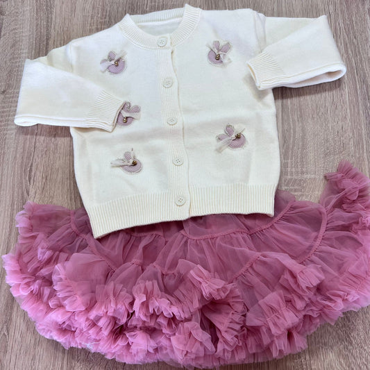 Tutu rabit  + wool top beige