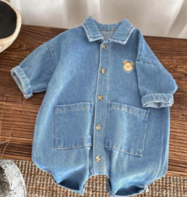 denim salopette blue