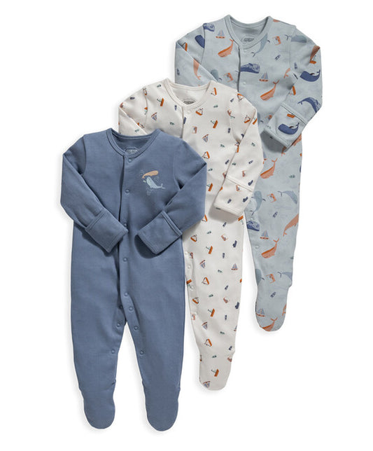 Dolphin- pack of 3 cotton overalls