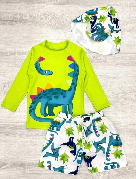 Dino green  / swimwear