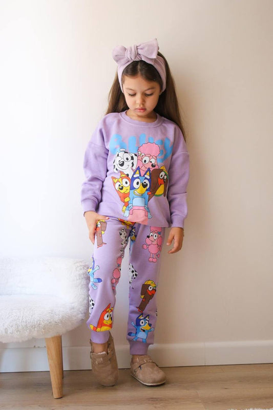 Bluey purple cotton set- jeliboom