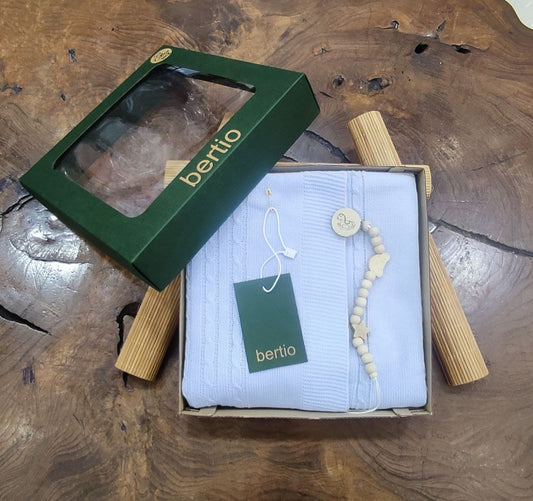 BLUE- Triko blancket