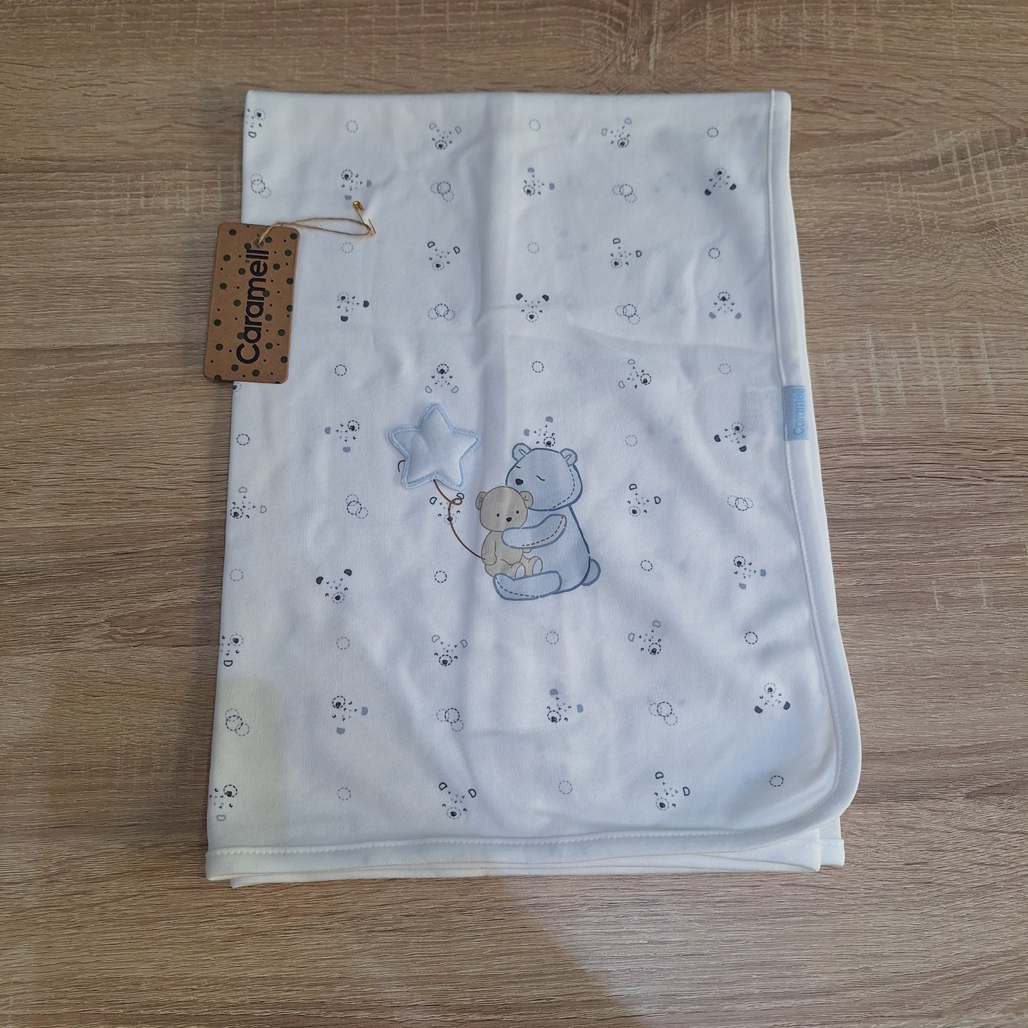 Blanket cotton bear&star caramell