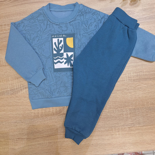 Beach blue -Fleece set