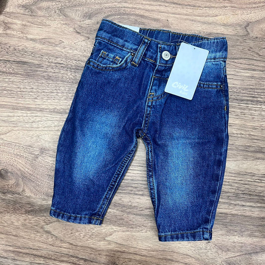 Koyu mavi jeans civil - cotton