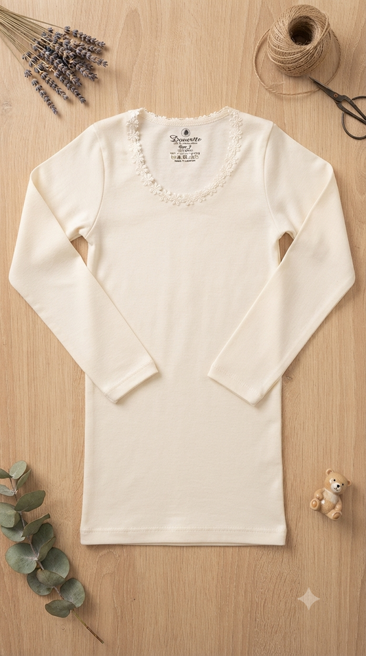Flanelle cotton long sleeve- doucette girl