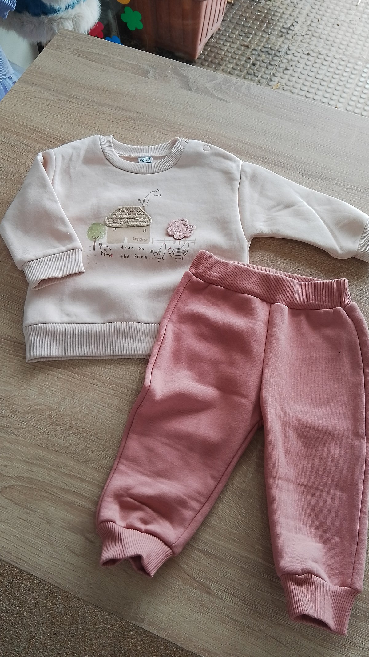 The farm Pink _Iggy- FLEECE SET