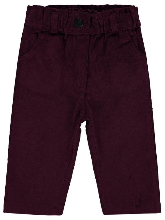 Velvet trouser -Bordeaux