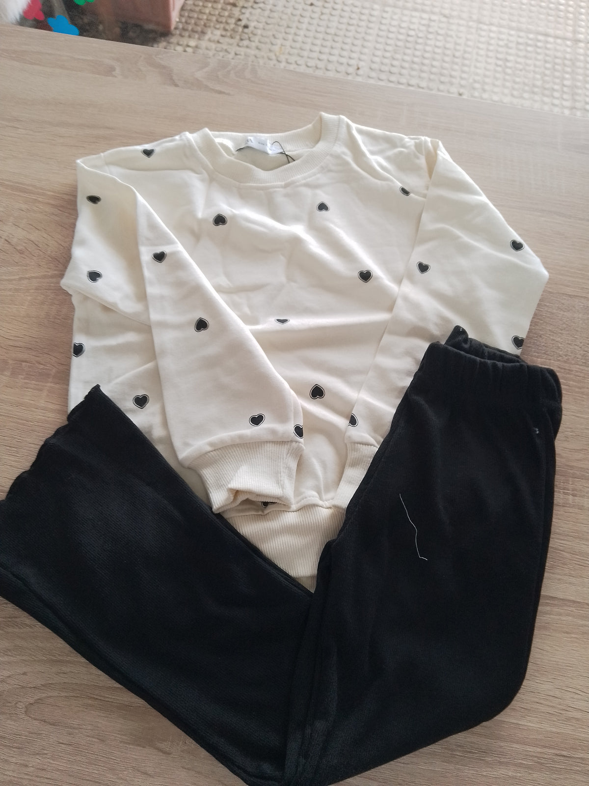 Black Heart Cotton Set