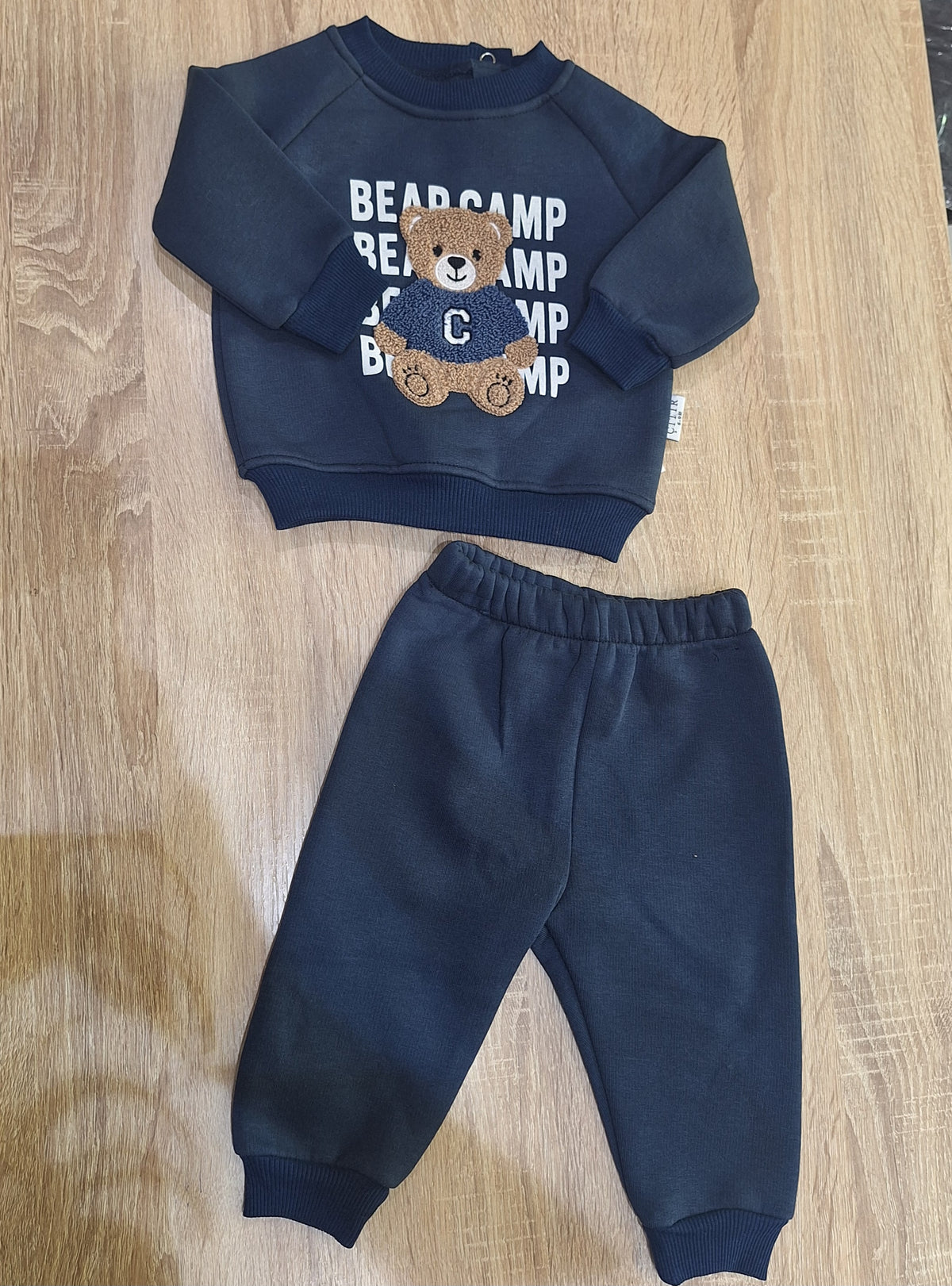 Bear samp flecce navy set