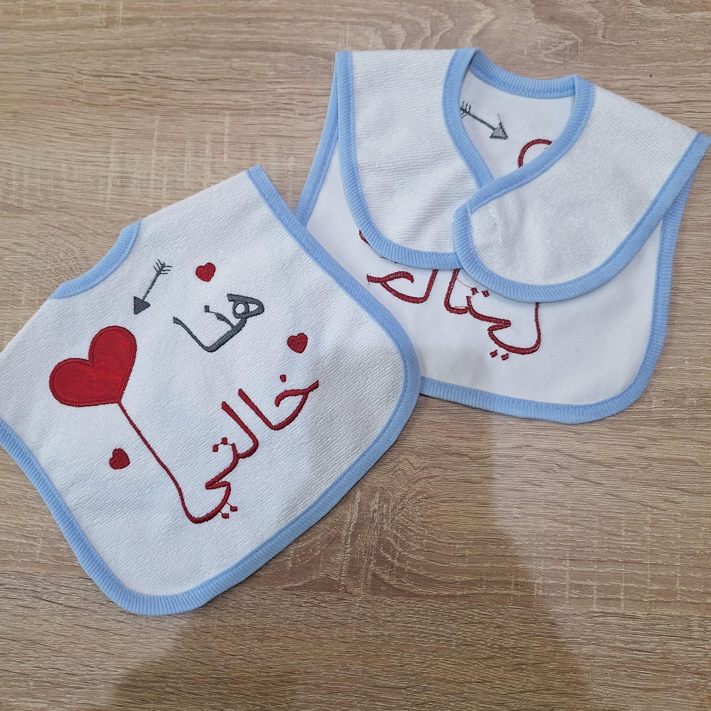 Auntie blue - bib ( bavette)