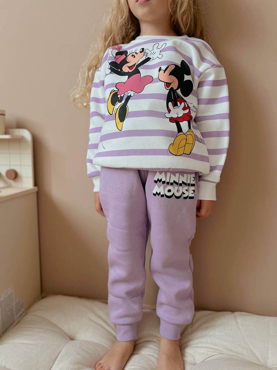 Minnie mouse  purple / cotton