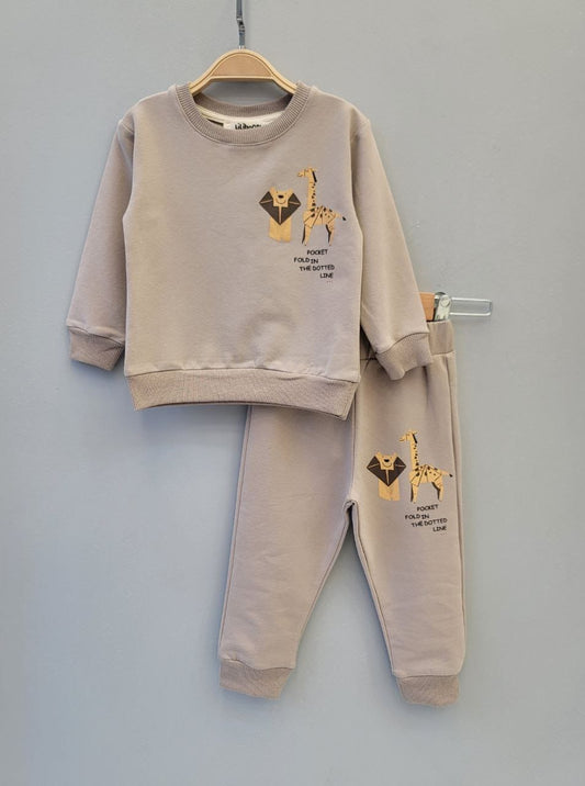 Pocket fold in nude - cotton