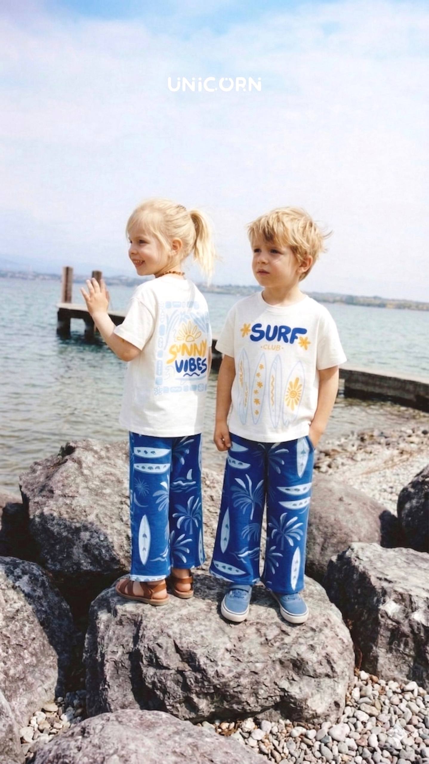 Surf club blue  set _unicorn