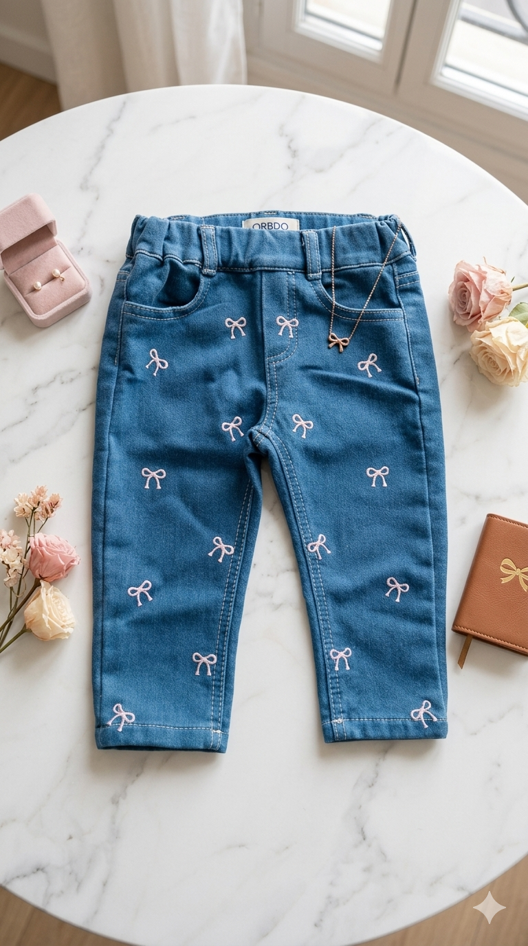 Bow Denim jeans - overdo kids
