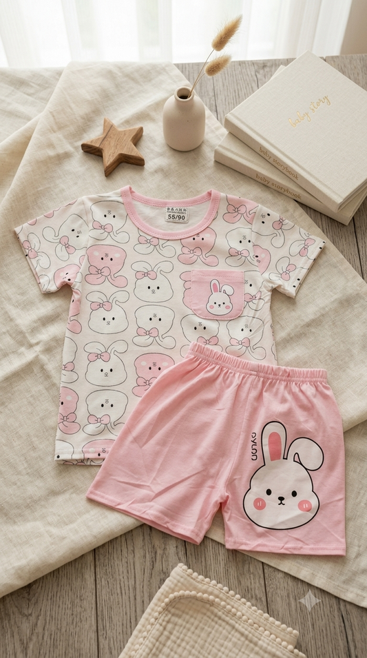 Rabbit pyj cotton