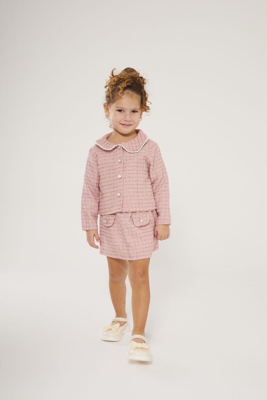 Tweed pink set - blazer & skirt