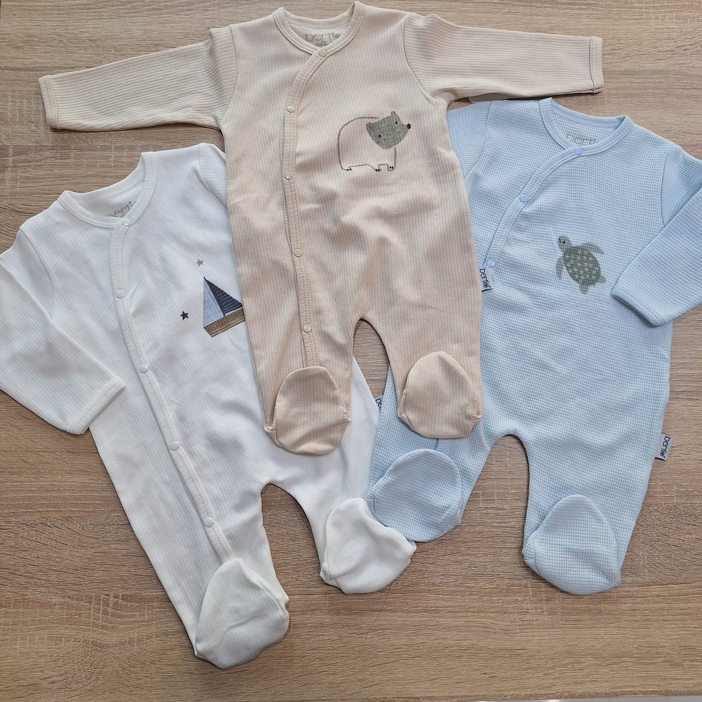 Pack of 3 overalls cotton 3 months (68cm)