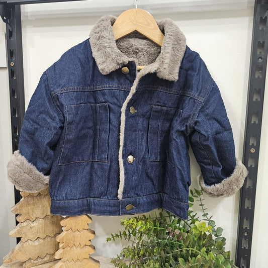 Jacket fur - jeans