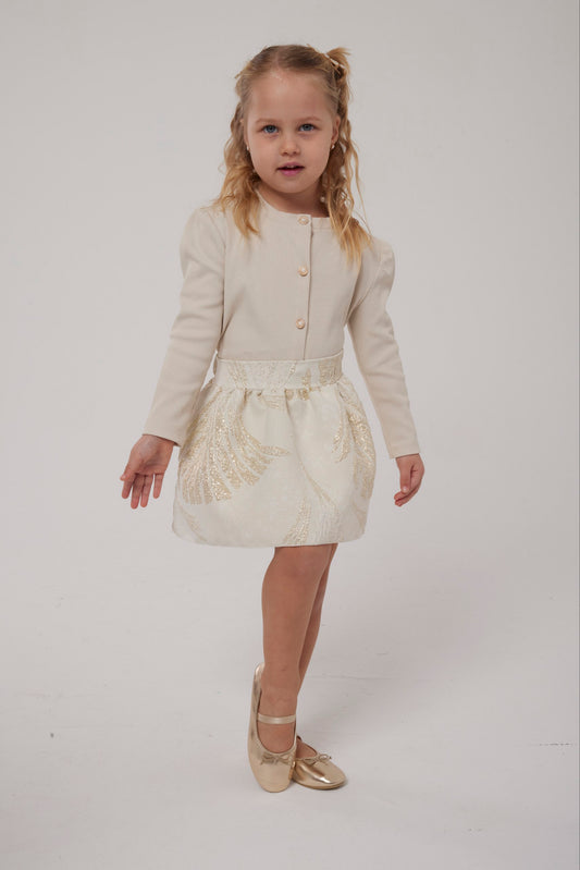 Line Set - skirt & cardigan