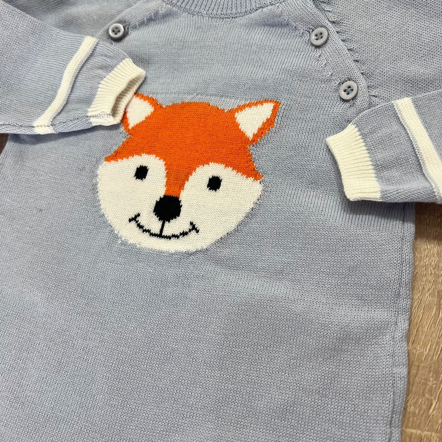 Fox 🦊- light blue - wool