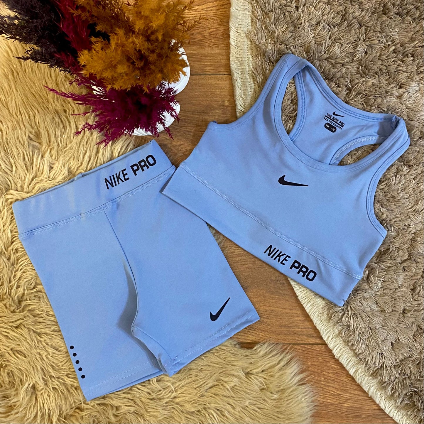 Blue short tennis set