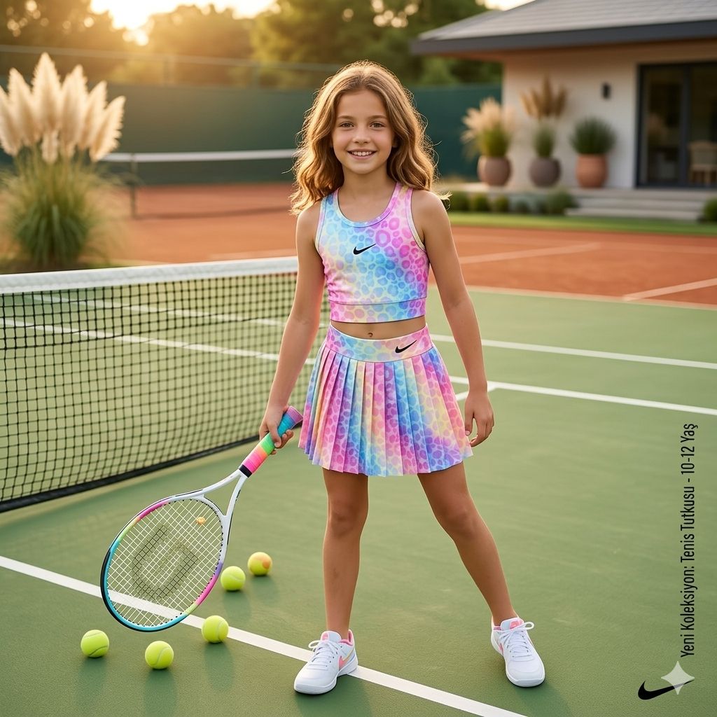 Tiger yellow tennis set