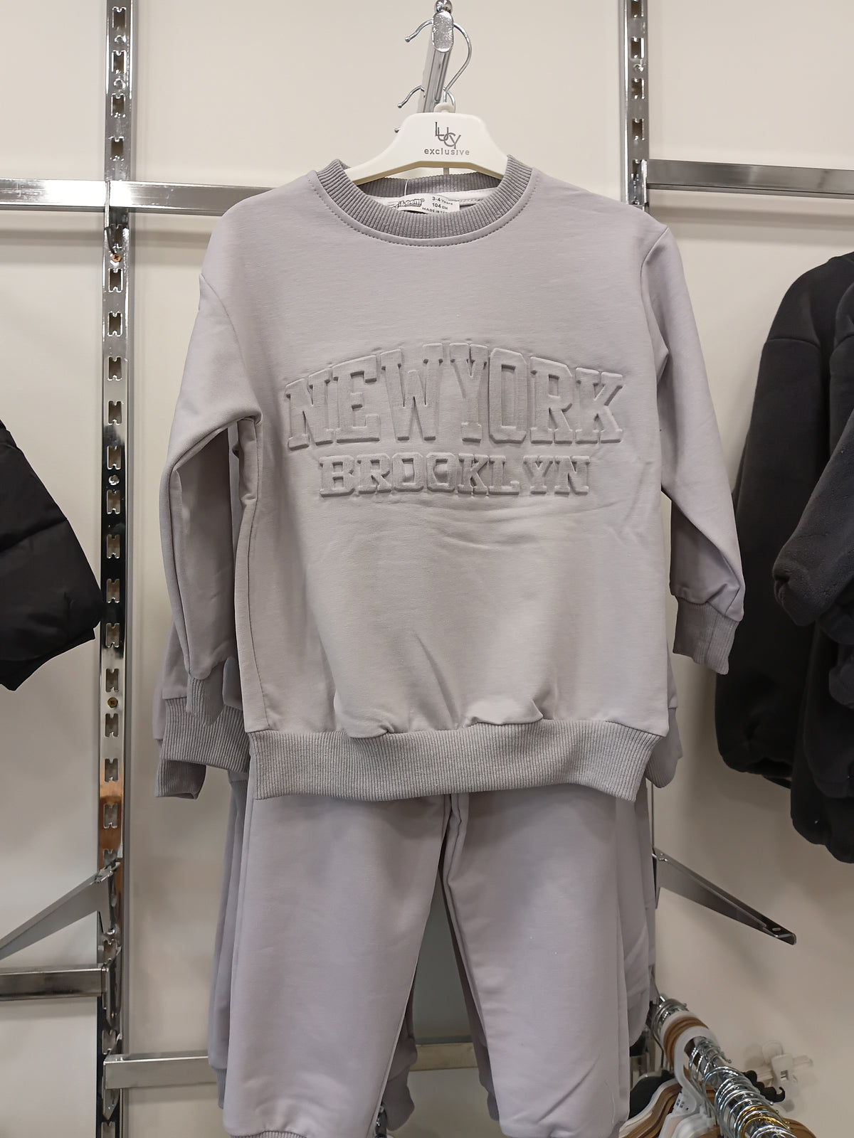 New york grey set _ cotton