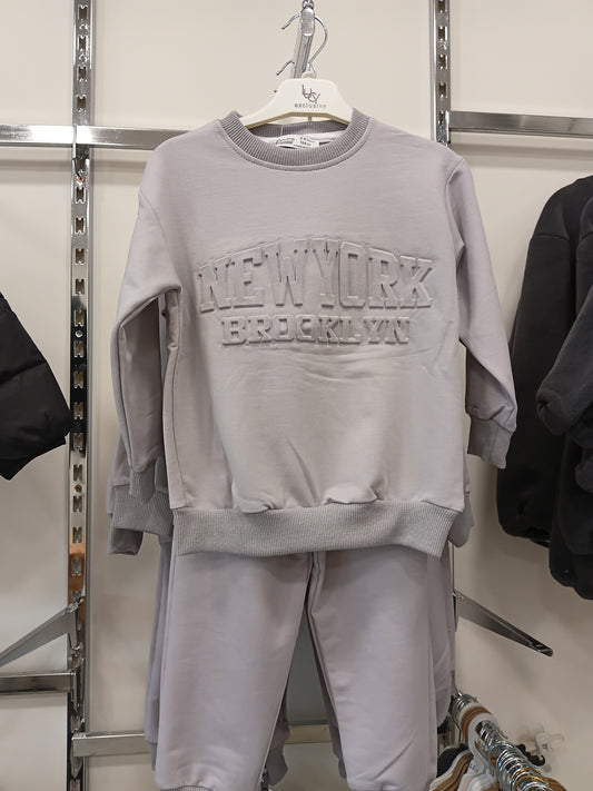New york grey set _ cotton