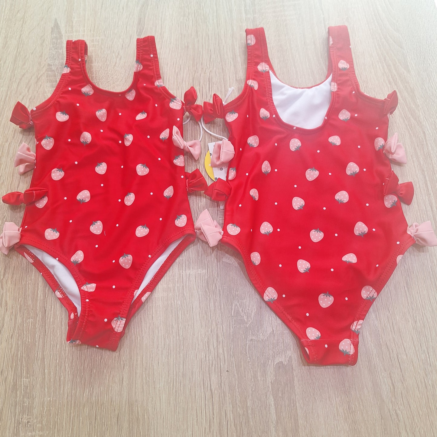 Swim suit strawberry red