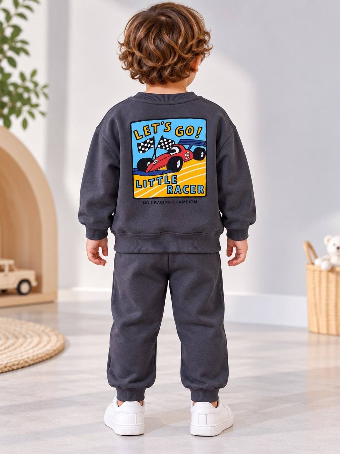 Racing dark  Grey - cotton liliboom